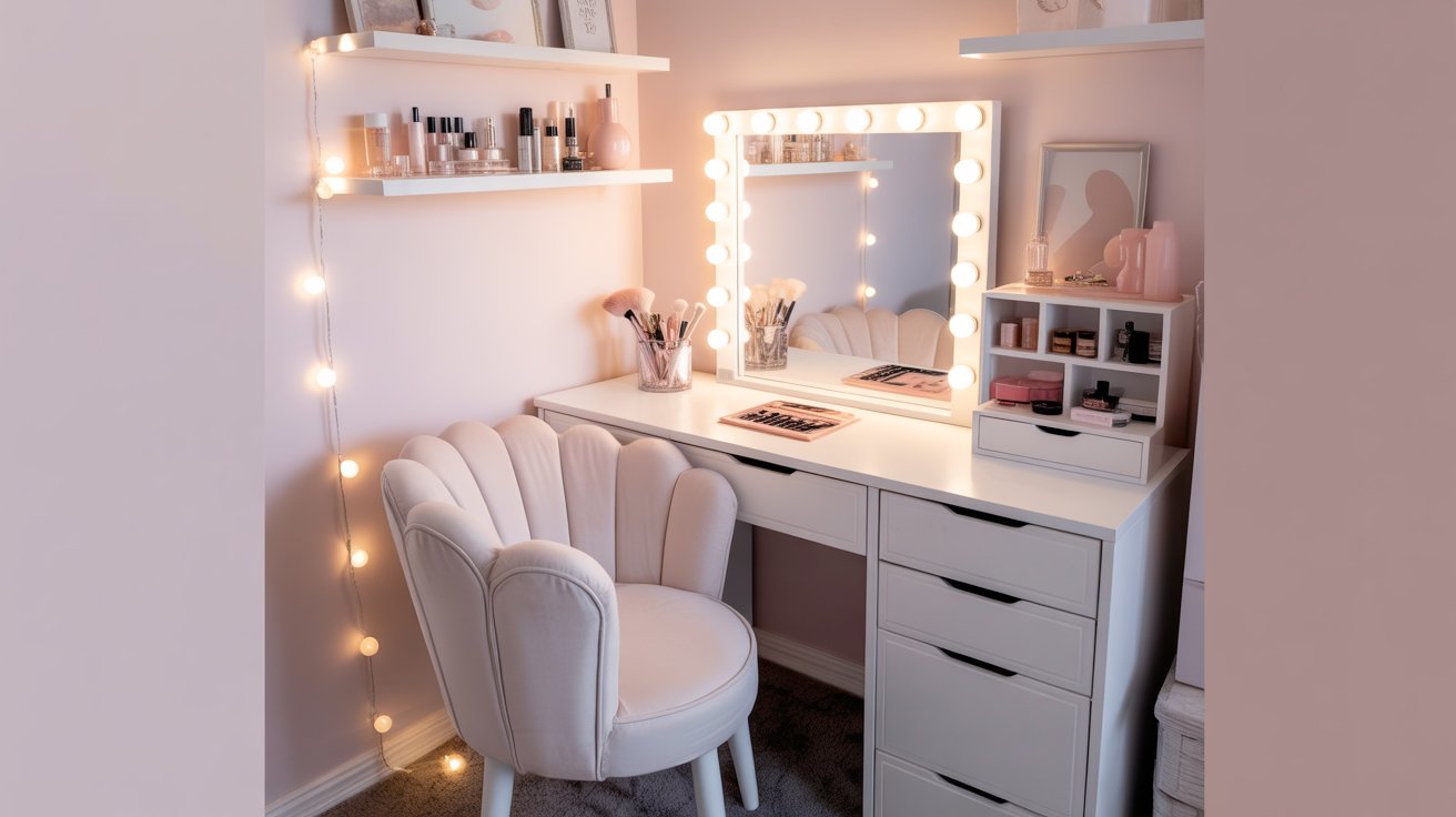 Read more about the article Small Room Ideas With Vanity: Coquette Bedroom Design That Actually Fits