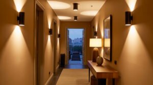 Read more about the article Warm Ambient Lighting for a Cozy Hallway: Transform Your Entrance