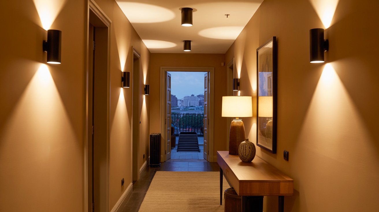 Read more about the article Warm Ambient Lighting for a Cozy Hallway: Transform Your Entrance