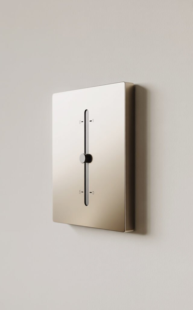 Dimmer light switch providing brightness control for hallway lighting layers